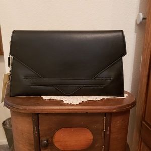 Alberta Di Canio leather envelope clutch